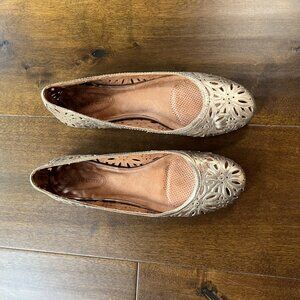 Corso Como Floral Gold Flats 8